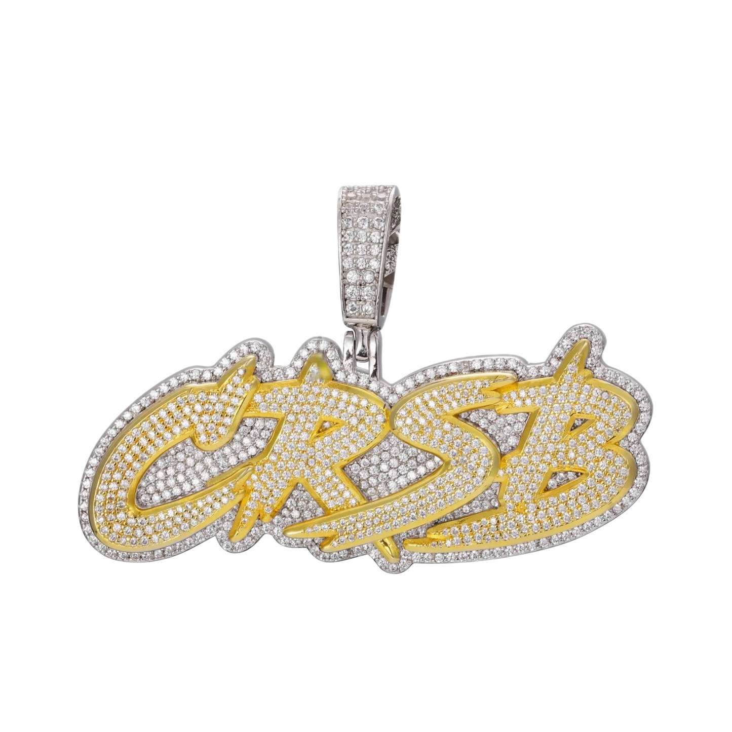 Ciondolo Custom "Double Layer" Argento 925 & VVS Moissanite