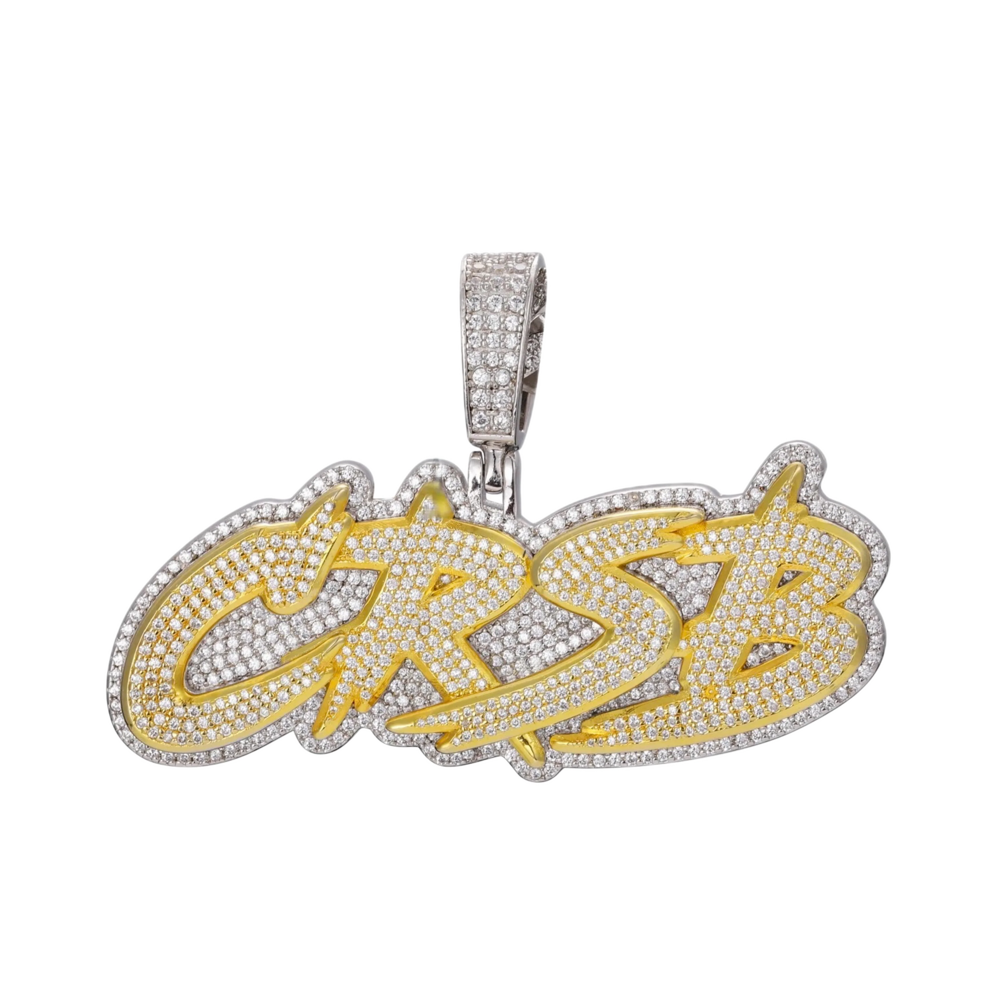Ciondolo Custom "Double Layer" Argento 925 & VVS Moissanite