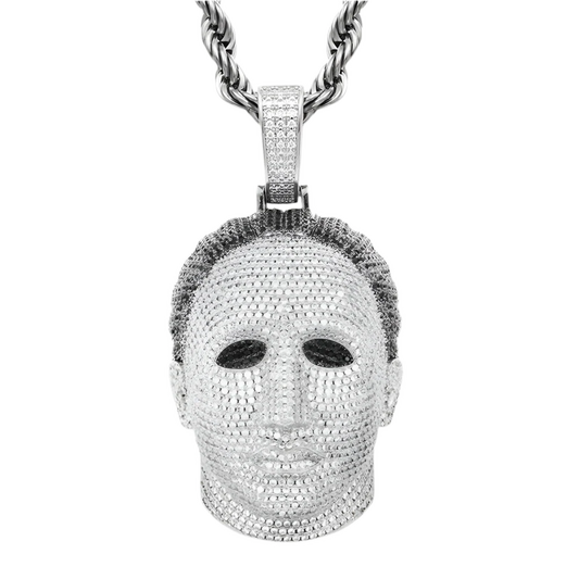 Ciondolo "Michael Myers" Argento 925 & Zirconi / Metallo