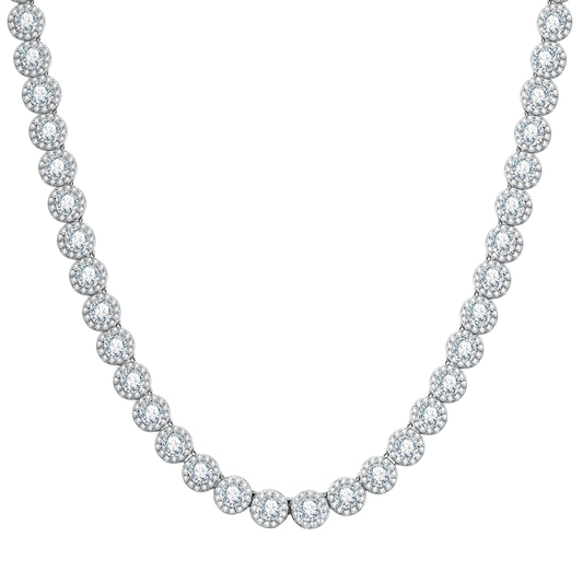 Collana "Angel Premium" 7mm Argento 925 & VVS Moissanite