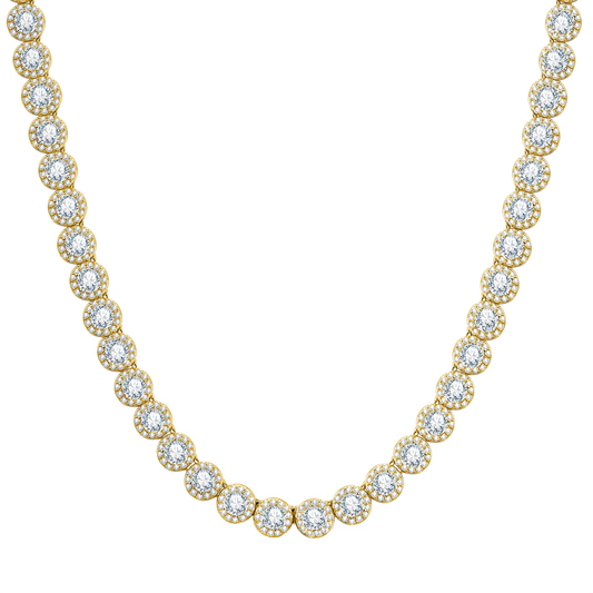 Collana "Angel Premium" 7mm Argento 925 & VVS Moissanite