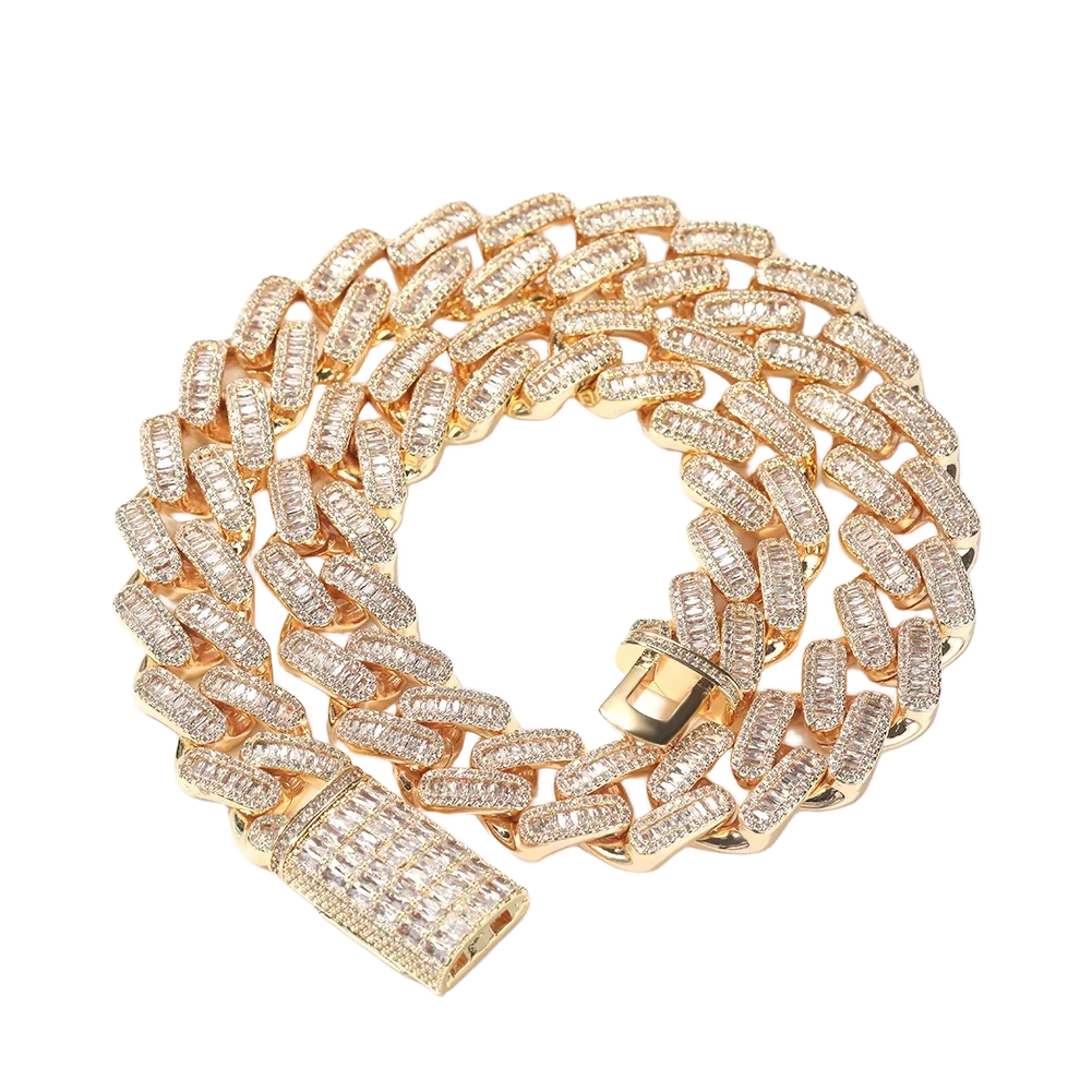 Collana Cuban Baguette