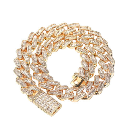 Collana Cuban Baguette