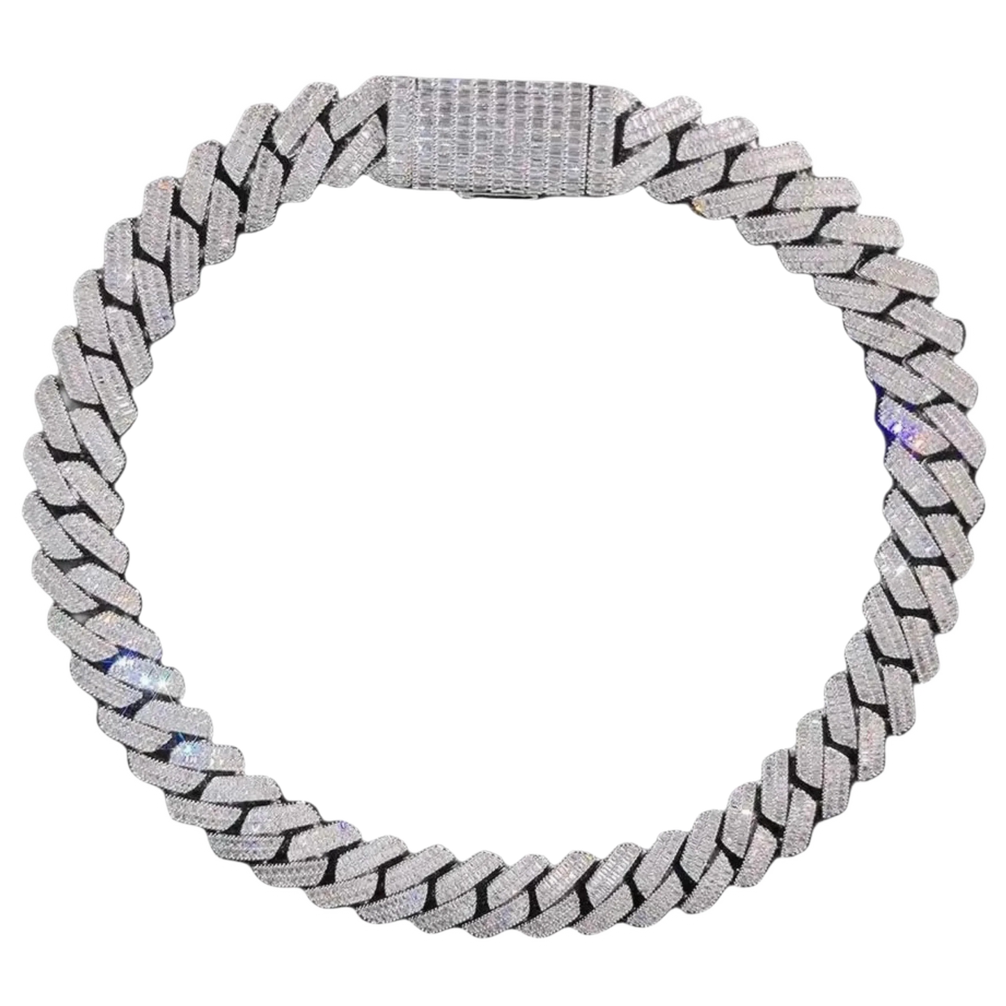 Collana "Full Baguette Cuban" 20mm