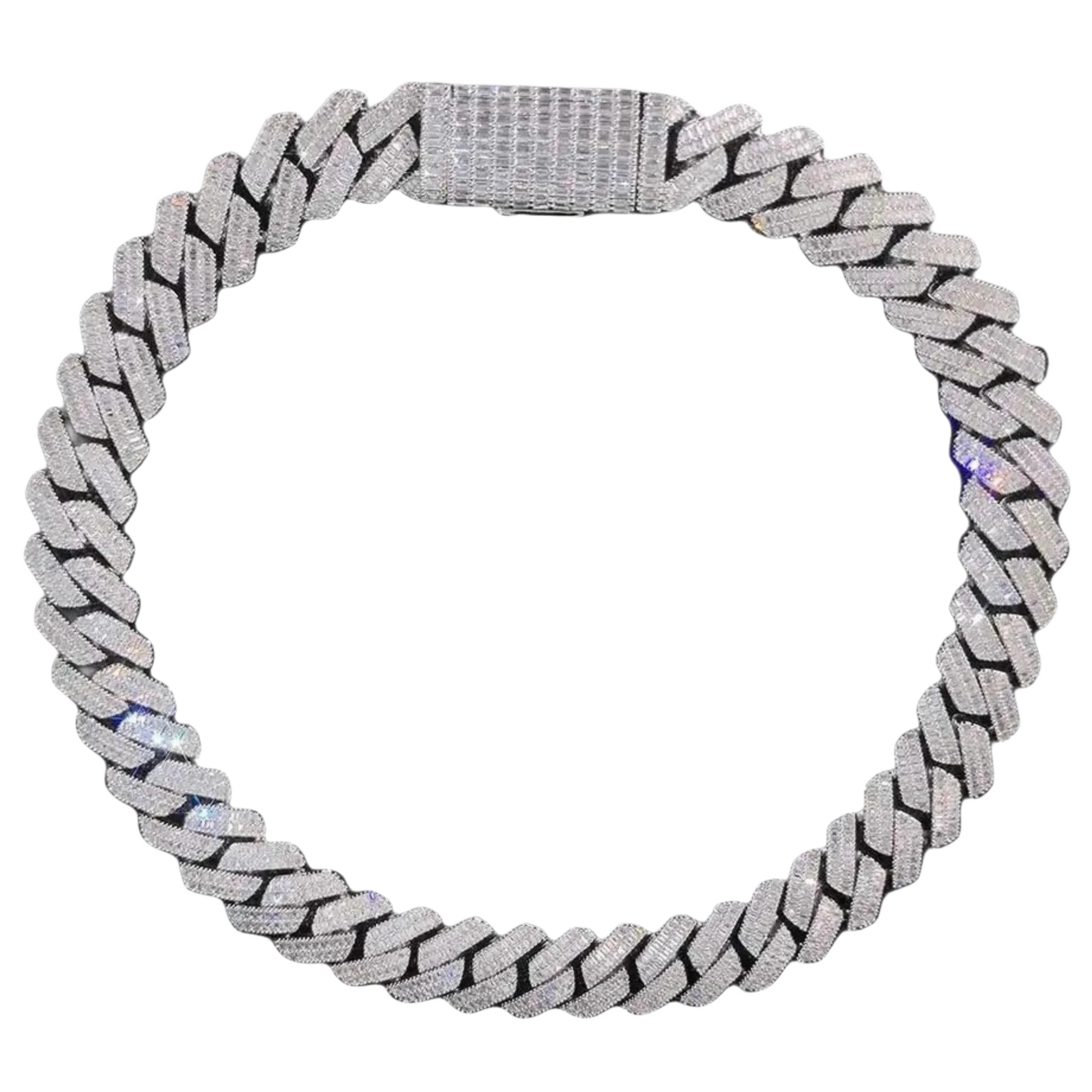 Collana "Full Baguette Cuban" 20mm