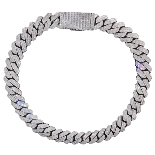 Collana "Full Baguette Cuban" 20mm