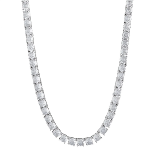Collana Tennis 8mm Acciaio Inossidabile