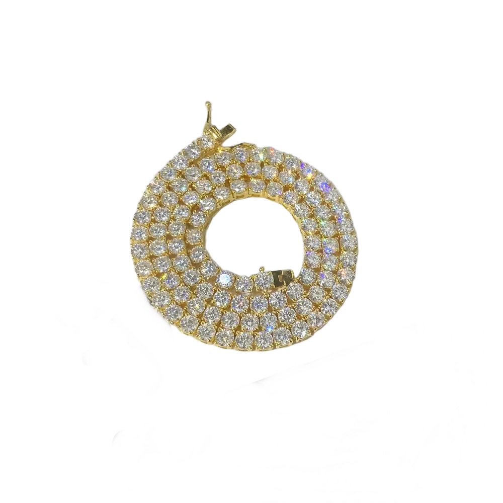 Collana Tennis Argento 925 & VVS Moissanite