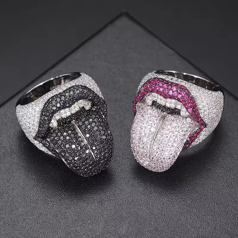 Anello “Icy Tongue” Argento 925 & VVS Moissanite