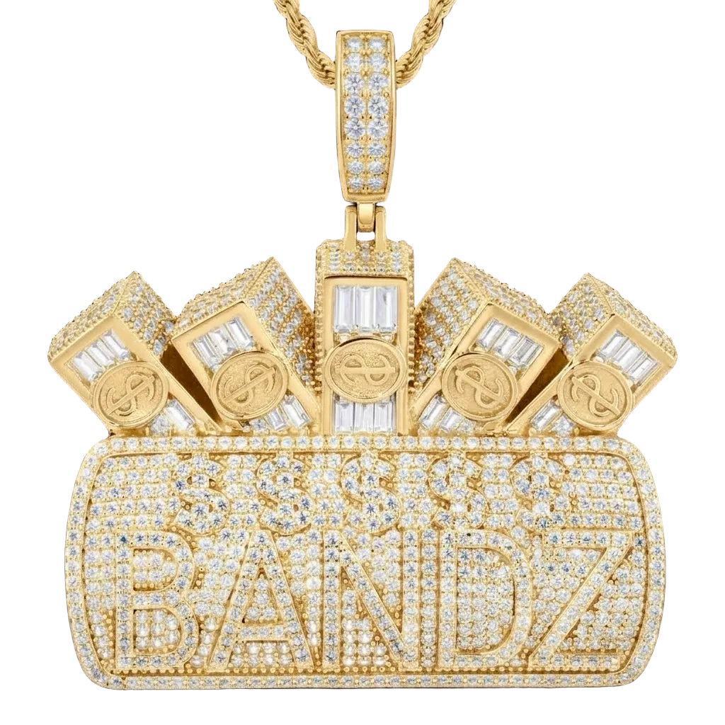 Ciondolo "Bandz" Argento 925 & VVS Moissanite