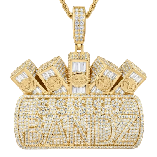 Ciondolo "Bandz" Argento 925 & VVS Moissanite