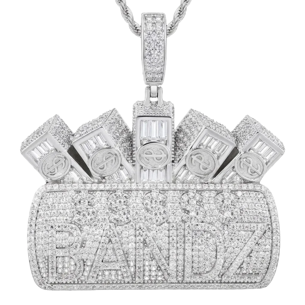 Ciondolo "Bandz" Argento 925 & VVS Moissanite