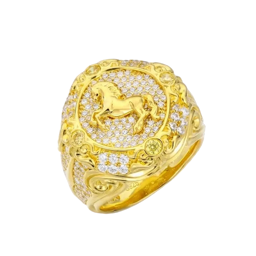 Anello "Stallion" Argento 925 & VVS Moissanite