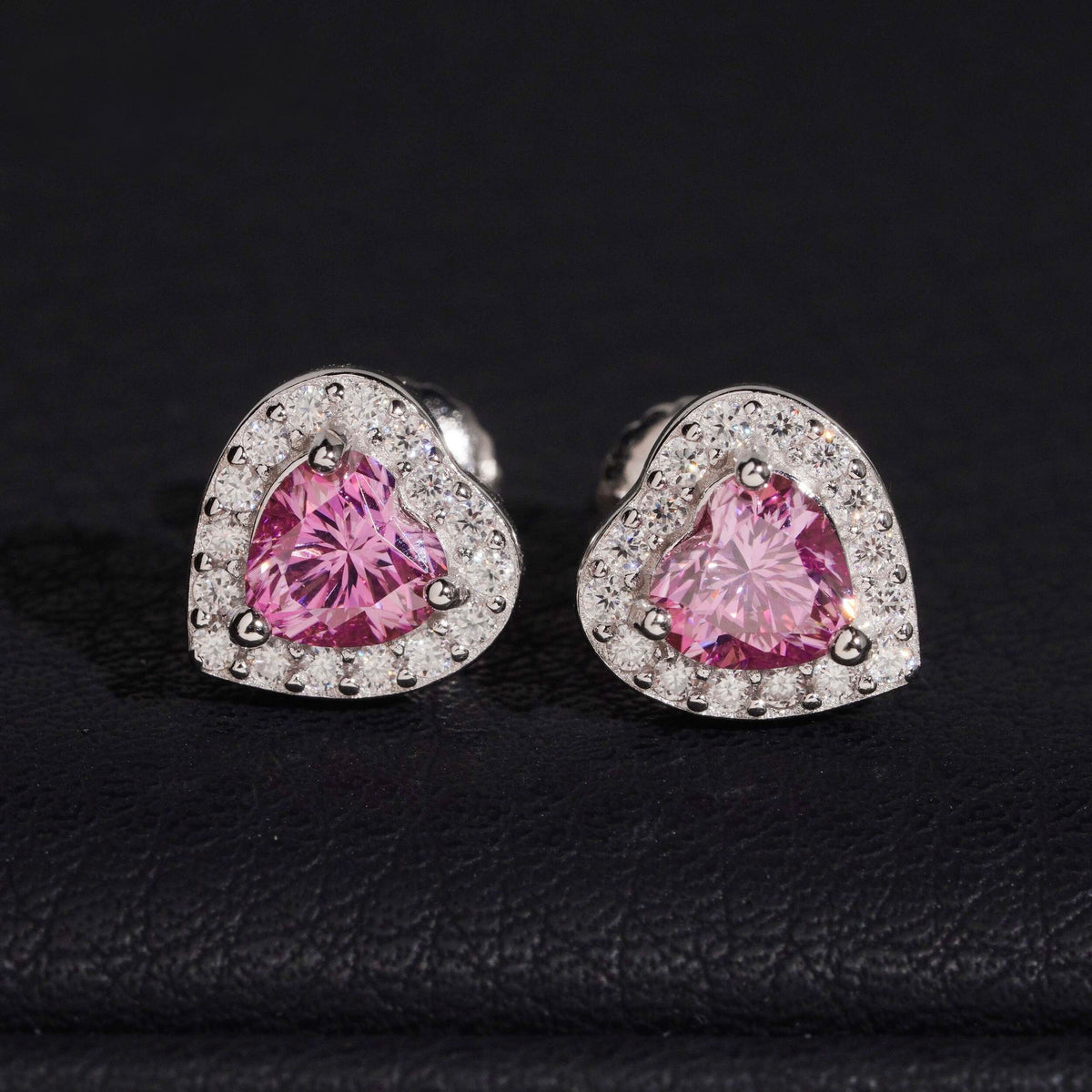 Orecchini "Baddie Heart" Argento 925 & VVS Moissanite