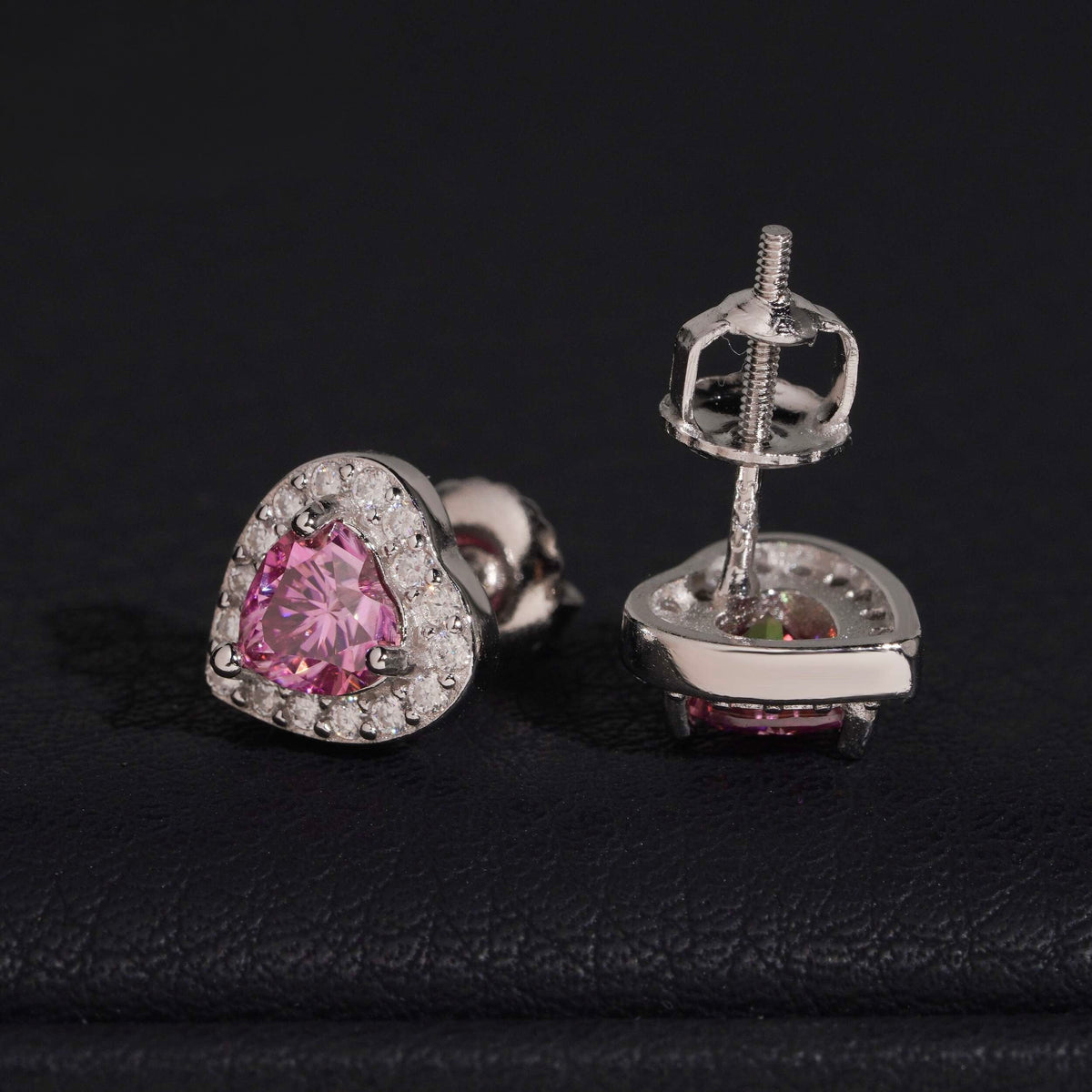 Orecchini "Baddie Heart" Argento 925 & VVS Moissanite