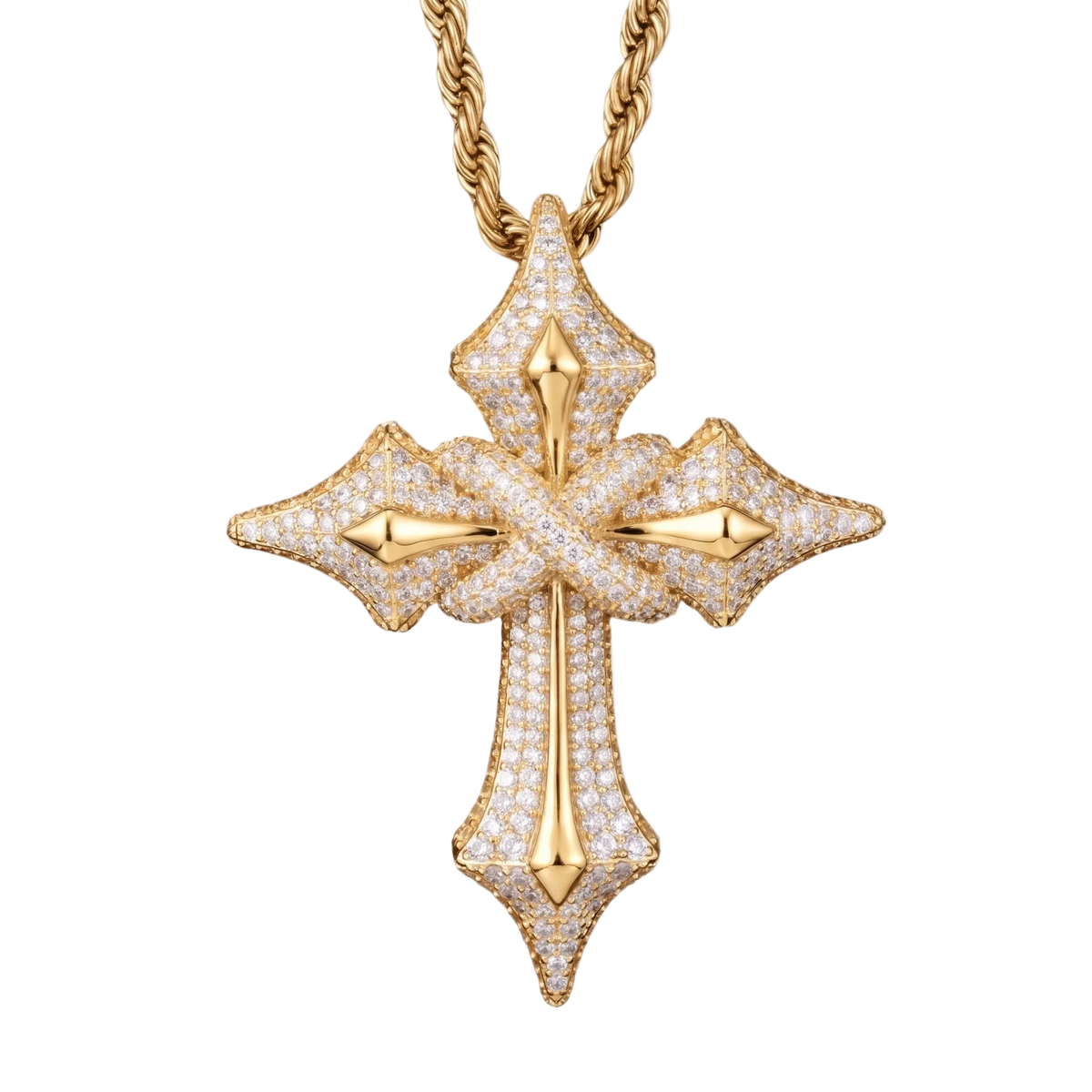 Ciondolo "Legacy Cross" Argento 925 & VVS Moissanite
