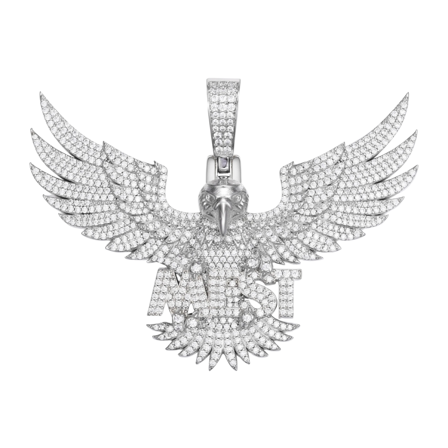Ciondolo Custom "Eagle" Argento 925 & VVS Moissanite