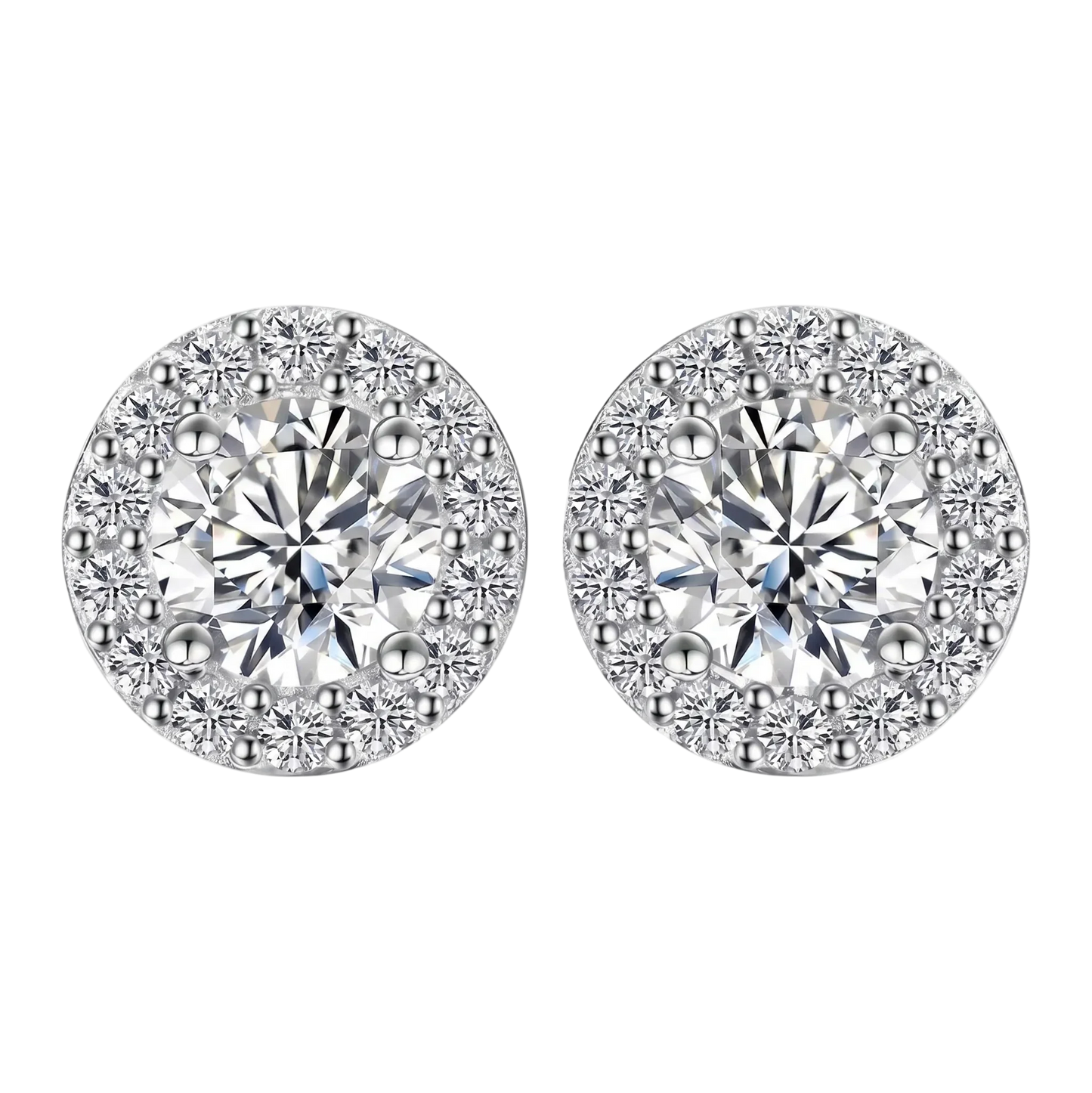 Orecchini “Angel Premium” Argento 925 & VVS Moissanite / Zirconi