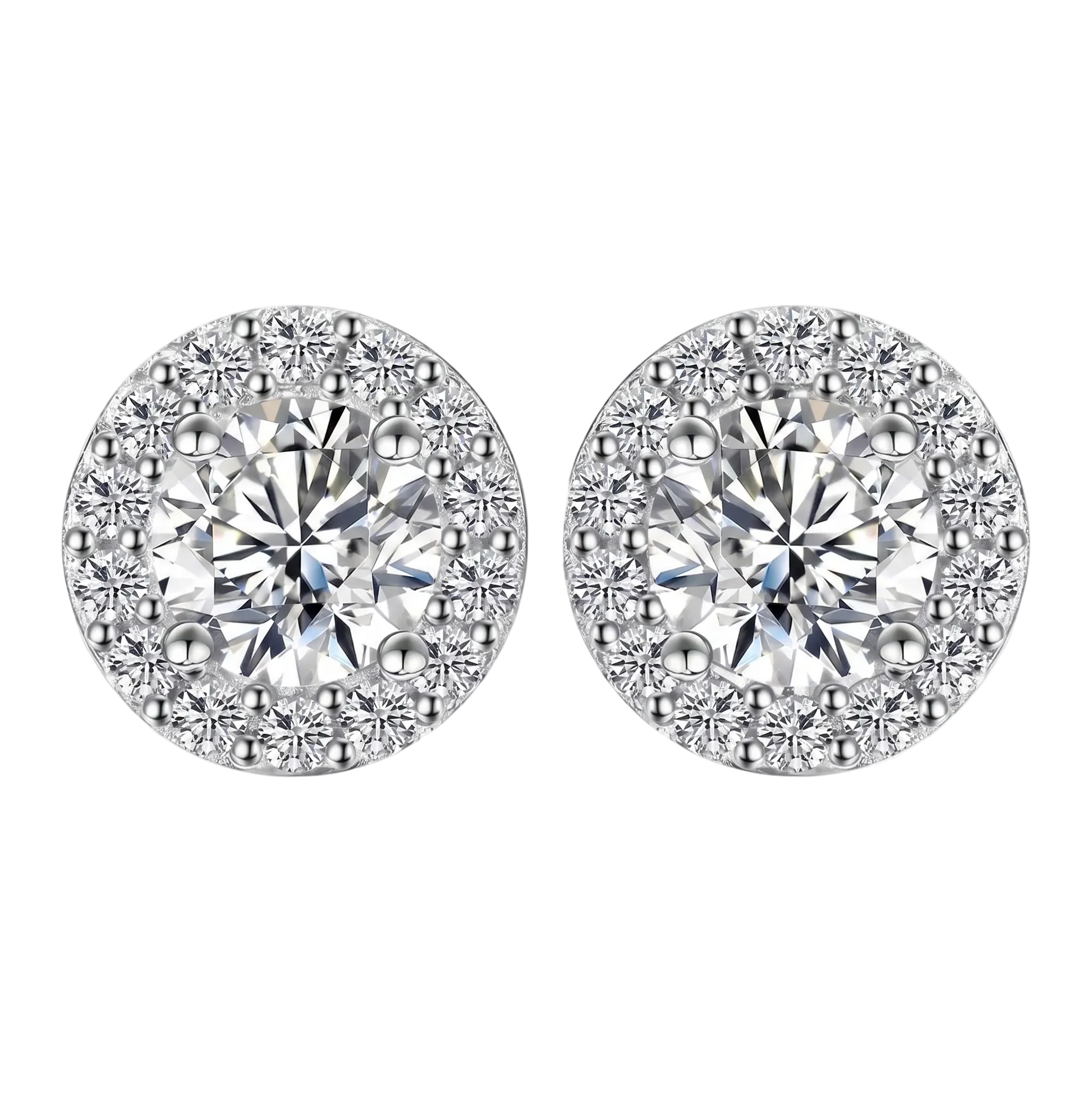 Orecchini “Angel Premium” Argento 925 & VVS Moissanite / Zirconi