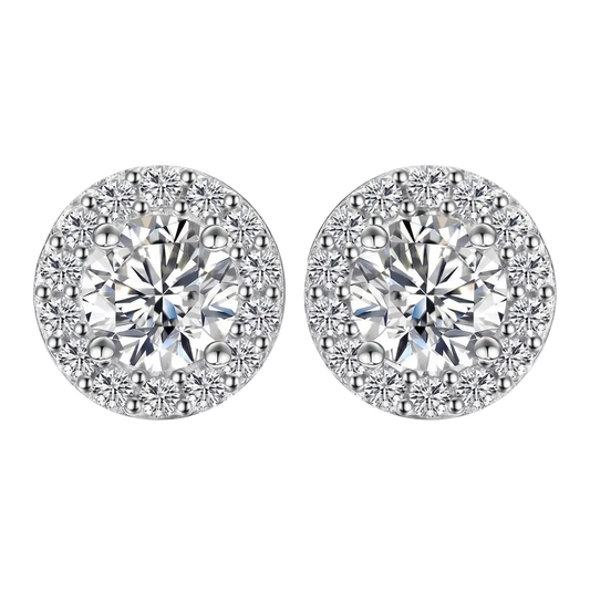 Orecchini “Angel Premium” Argento 925 & VVS Moissanite / Zirconi
