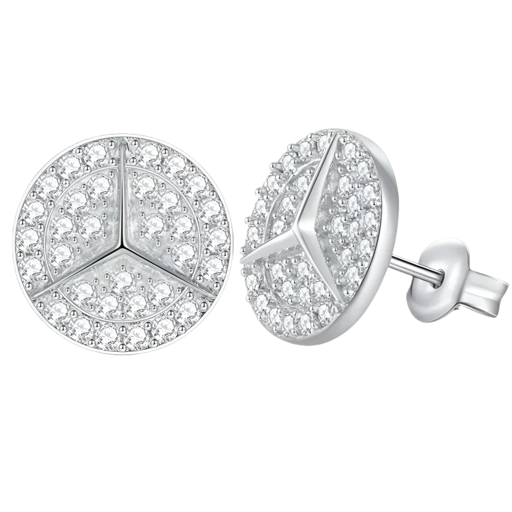 Orecchini “Benz” Argento 925 & VVS Moissanite