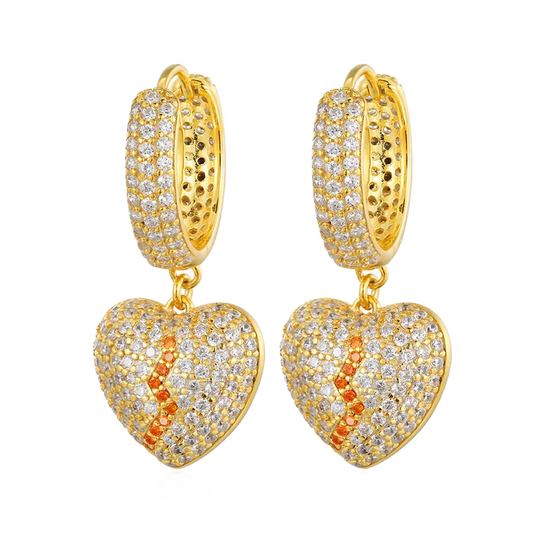 Orecchini "Broken Heart" Argento 925 & Zirconi