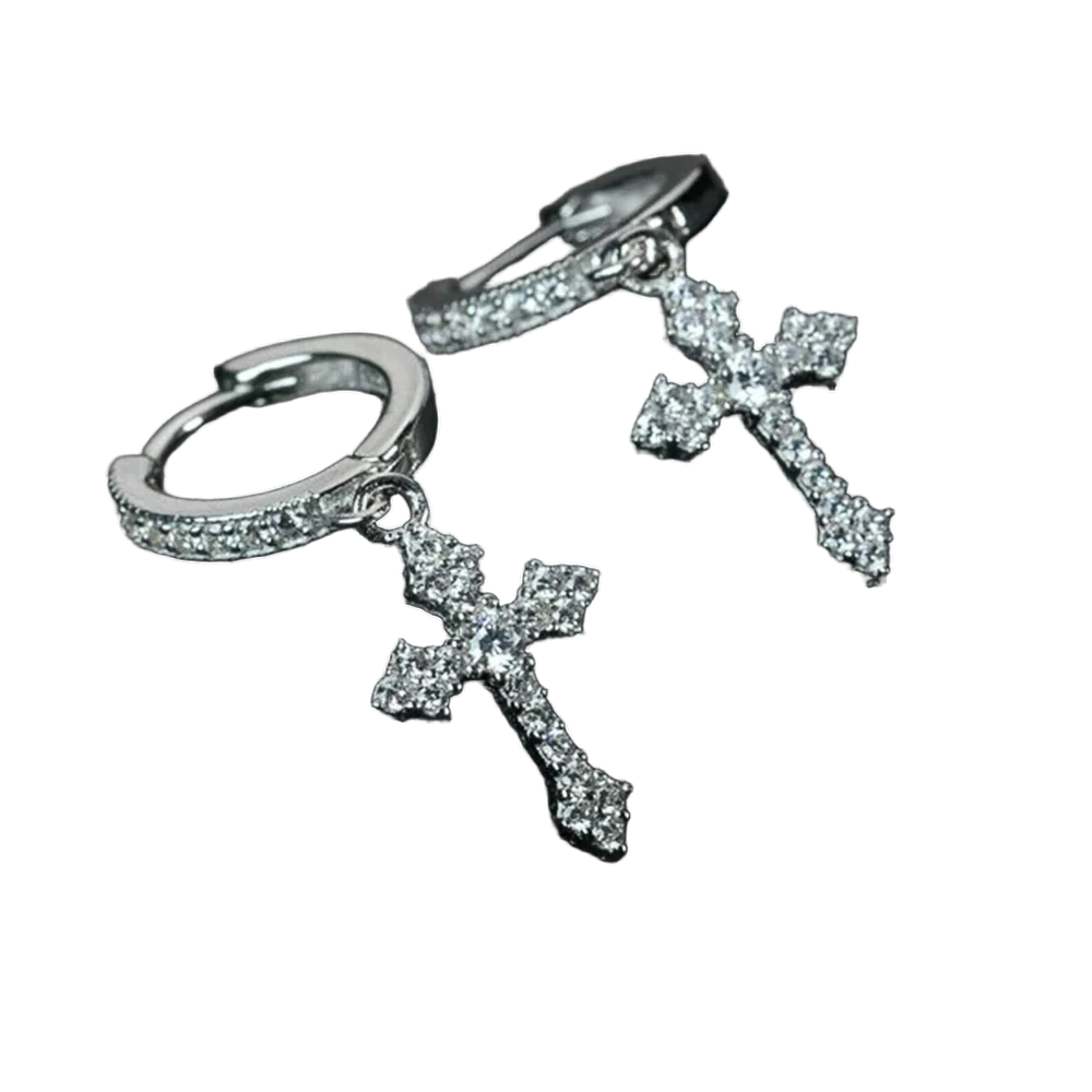 Orecchini "Chrome Cross"