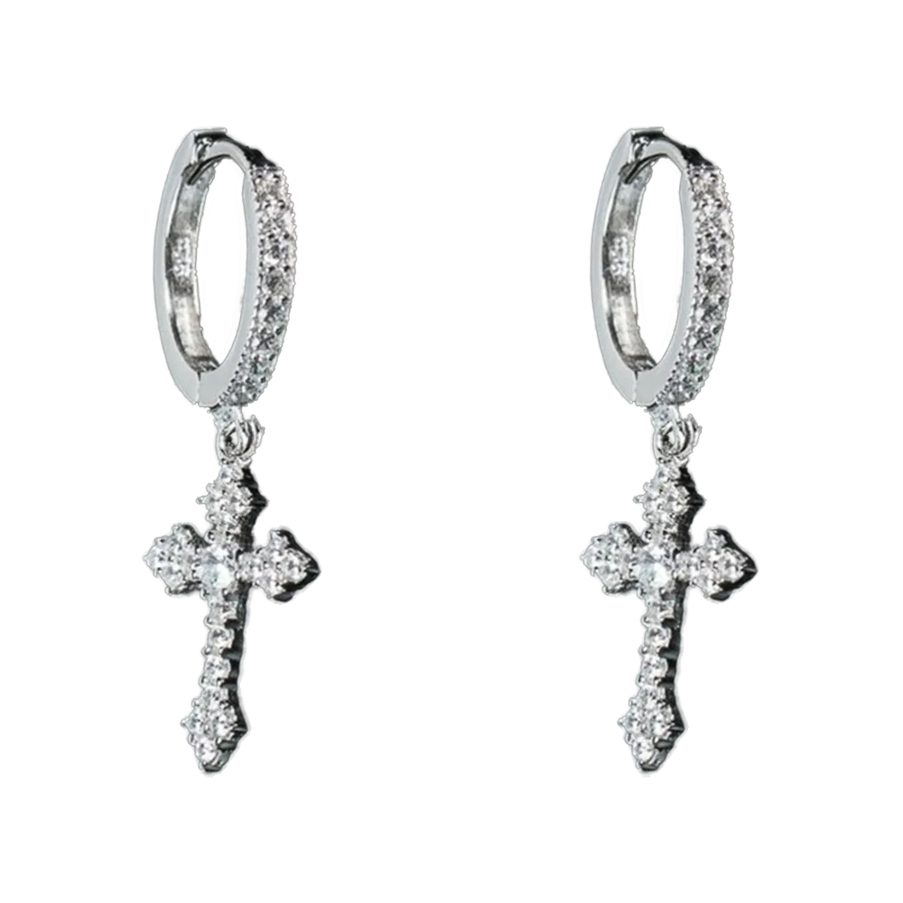 Orecchini "Chrome Cross"