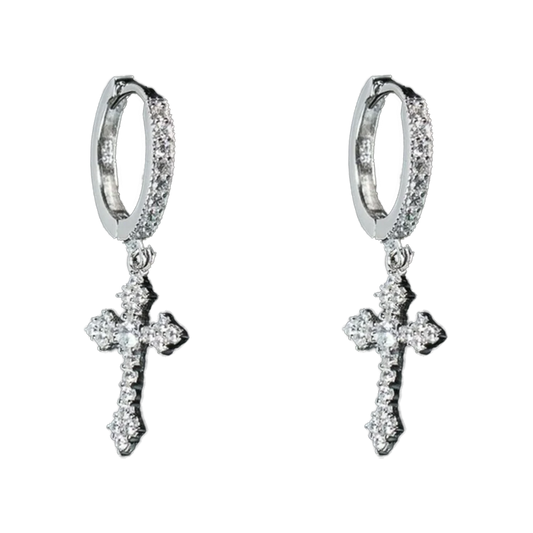 Orecchini "Chrome Cross"