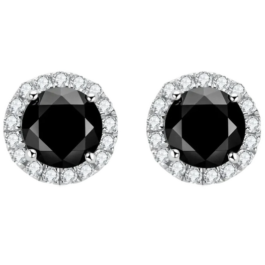Orecchini “Dark Angel” Argento 925 & VVS Moissanite
