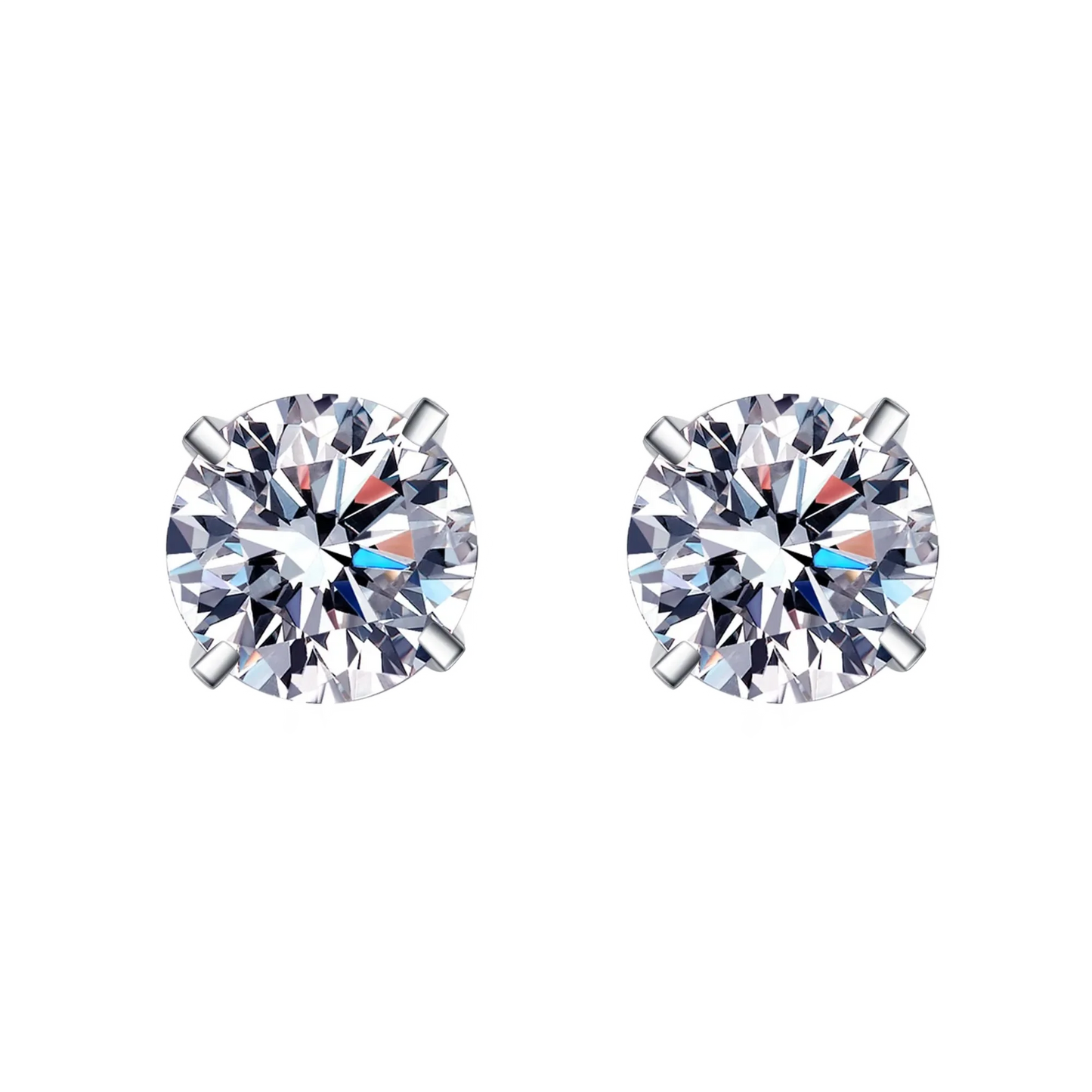 Orecchini Punto Luce Argento 925 & VVS Moissanite
