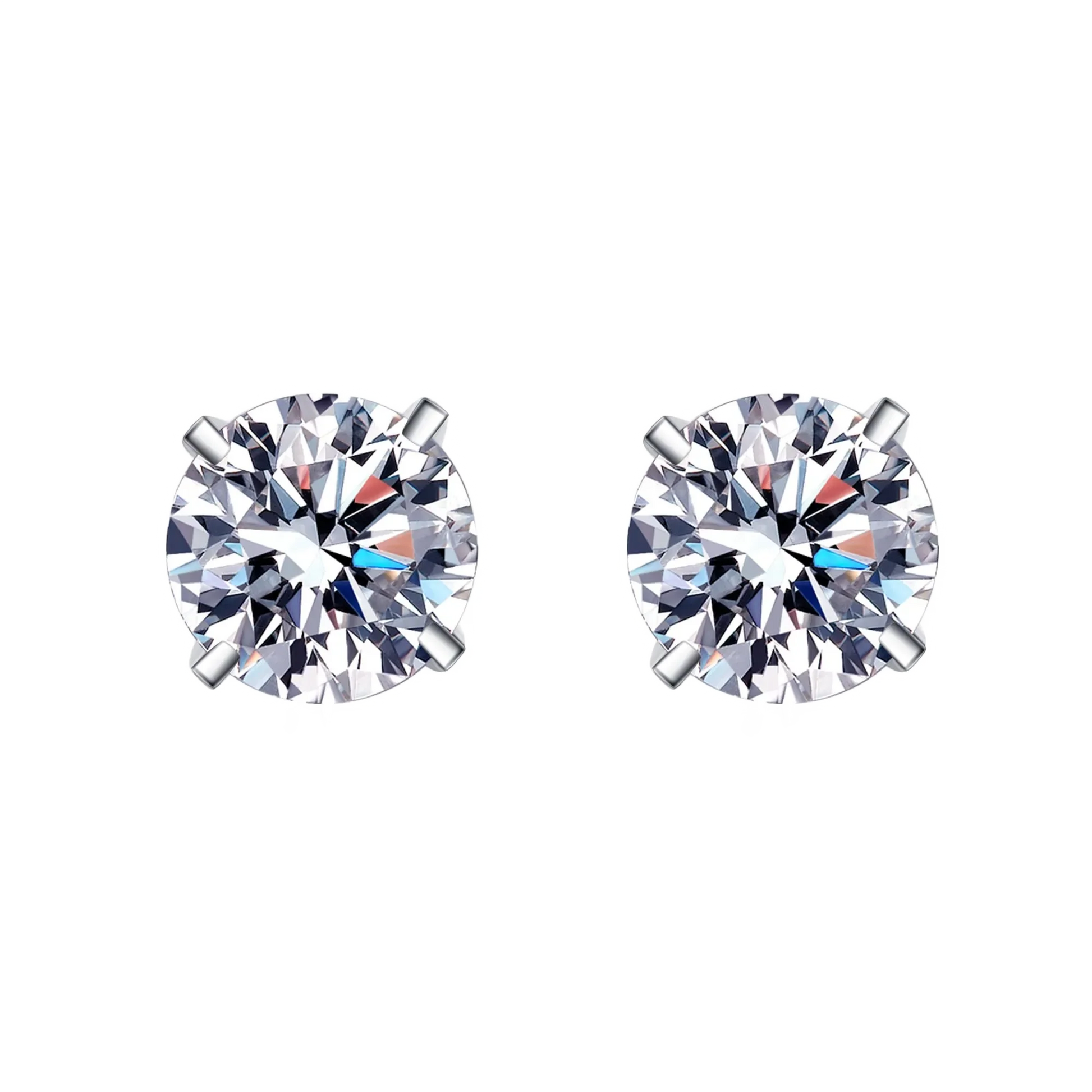 Orecchini Punto Luce Argento 925 & VVS Moissanite