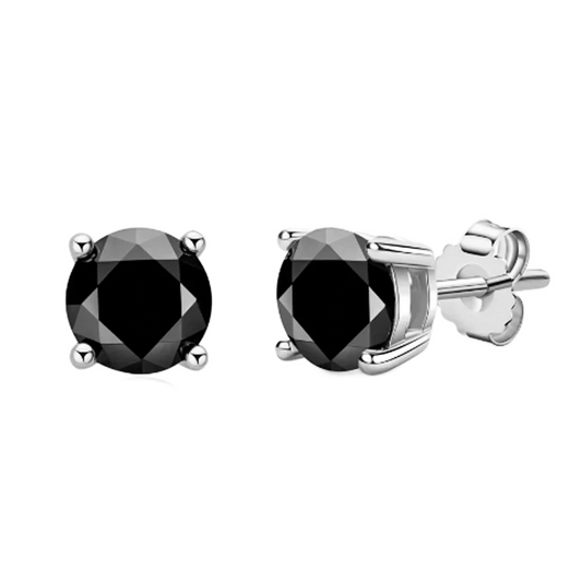 Orecchini Punto Luce Dark Argento 925 & VVS Moissanite