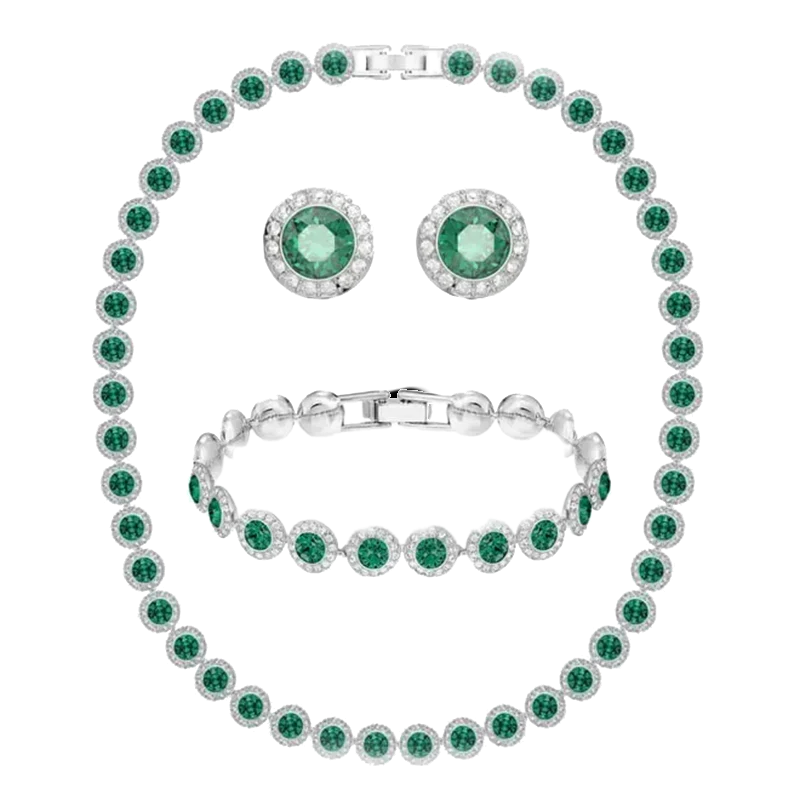 Set "Angel" Collana + Bracciale + Orecchini Acciaio Inossidabile