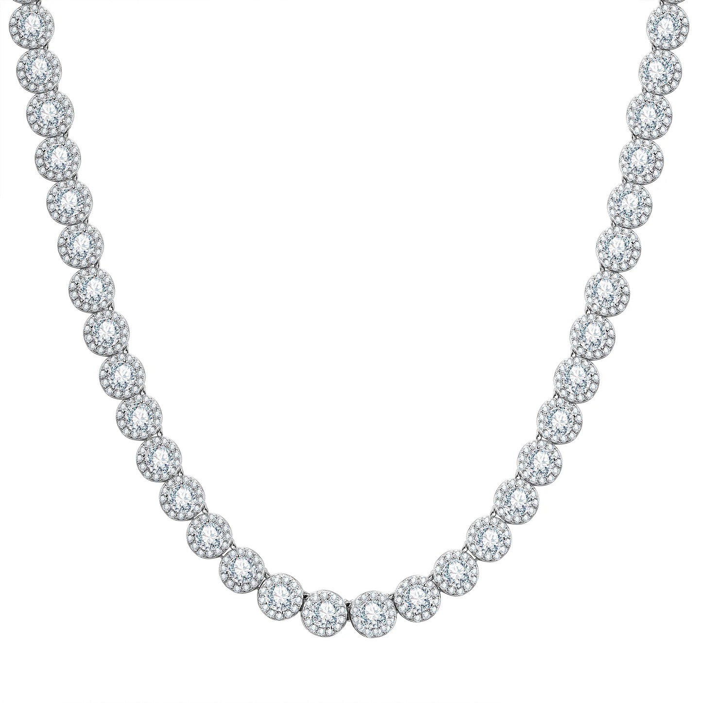 Collana "Angel" 7mm Argento 925 & VVS Moissanite