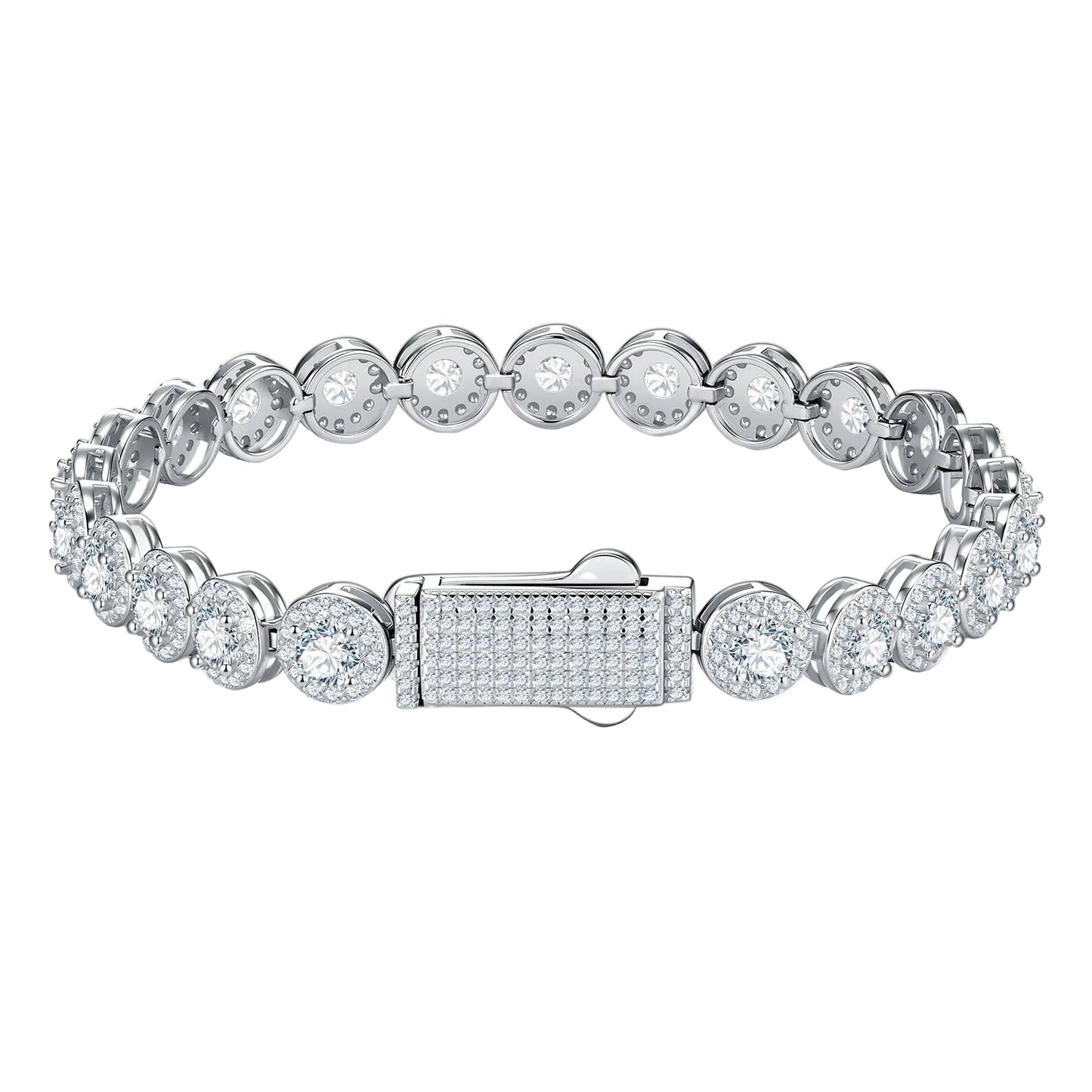 Bracciale "Angel" 7mm Argento 925 & VVS Moissanite