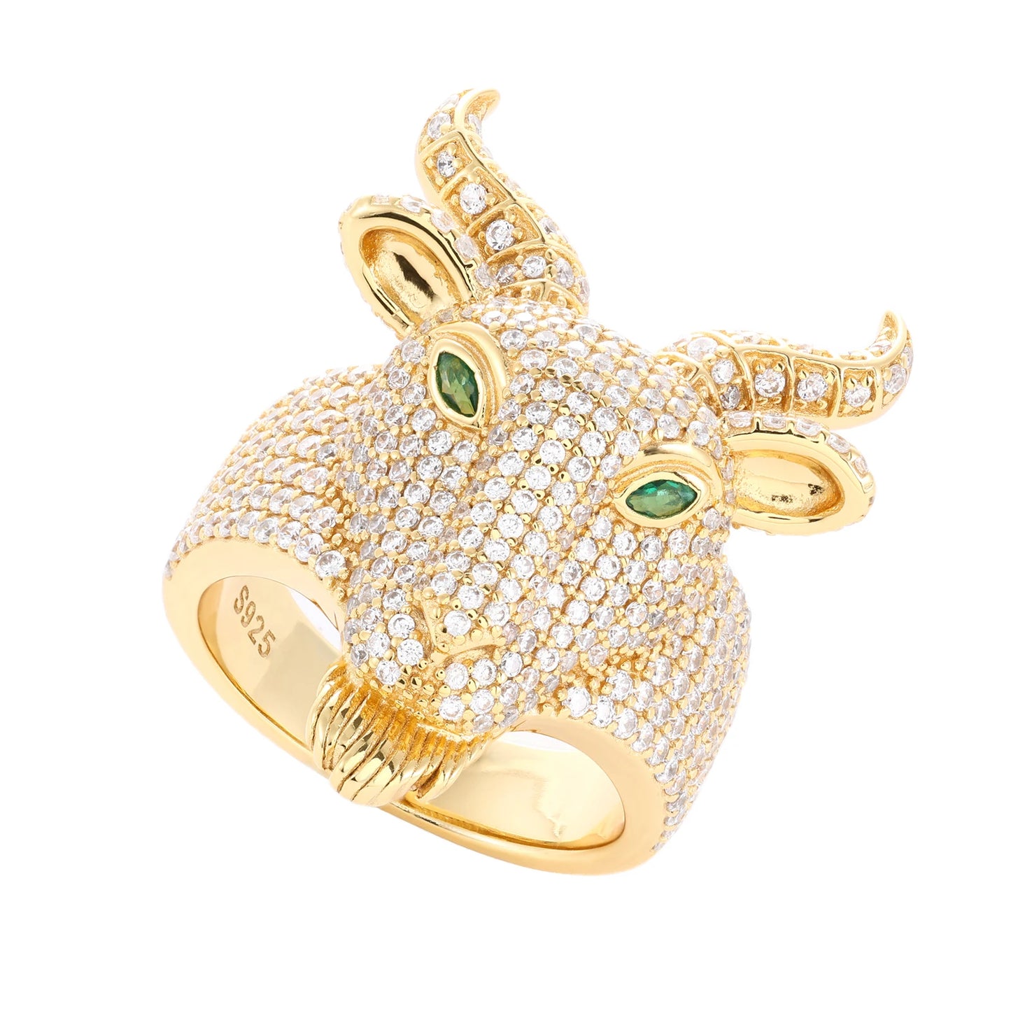 Anello "Goat" Argento 925 & VVS Moissanite