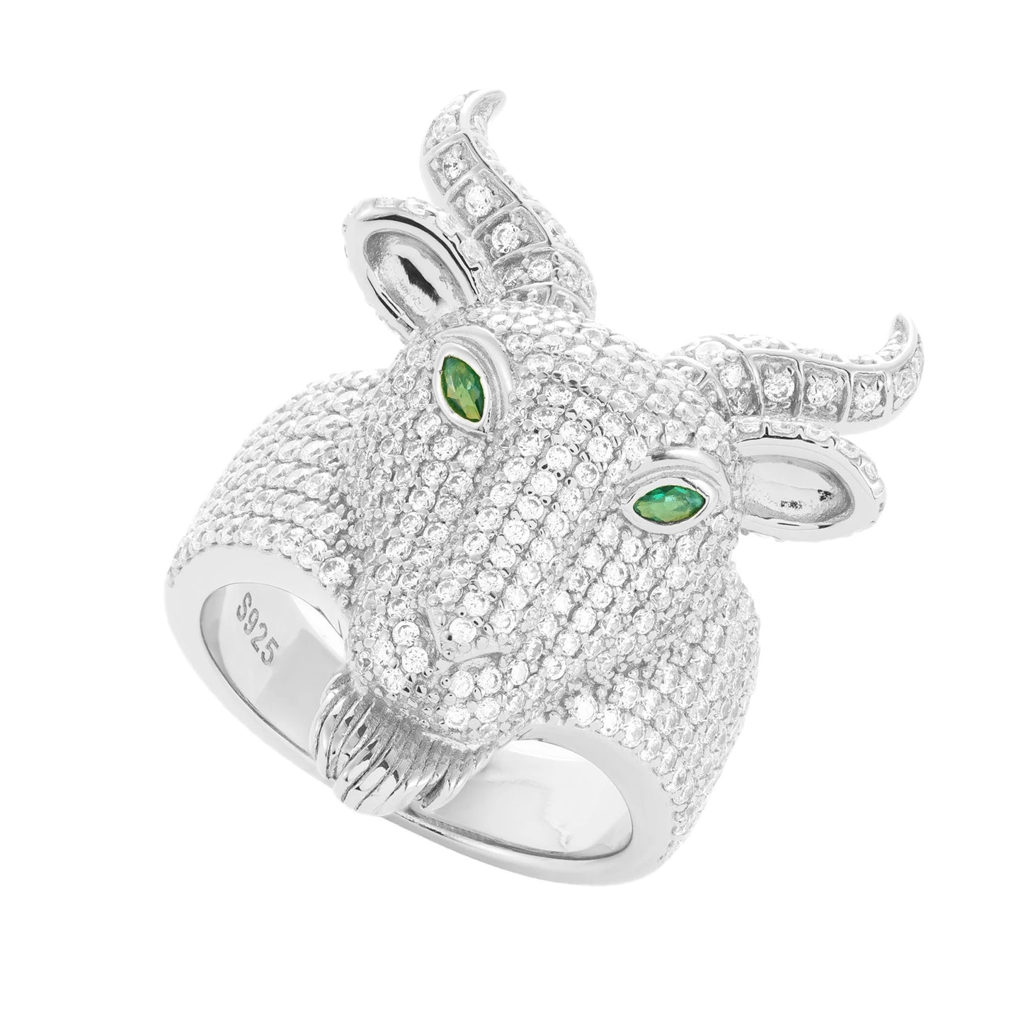Anello "Goat" Argento 925 & VVS Moissanite