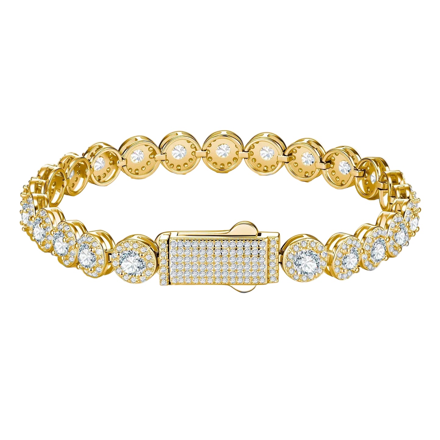 Bracciale "Angel" 7mm Argento 925 & VVS Moissanite