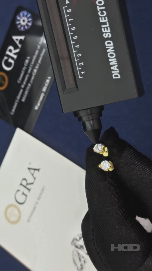 Orecchini Punto Luce "Snakes" Argento 925 & VVS Moissanite